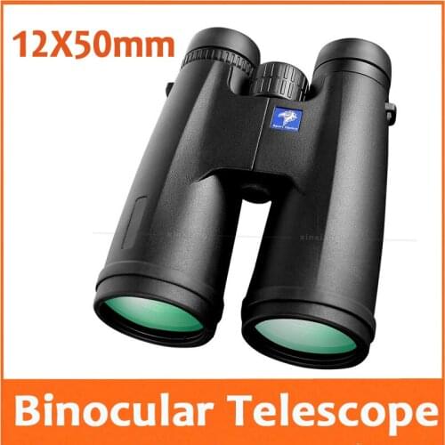 12X 50mm Optical Big Prism Objective Lens Focus Student Educatioanl Binocular Telescope Outdoor Travel Waterproof Telescope