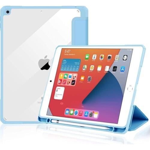 For iPad 7th 8th generation Case with Pencil Holder cover iPad 10.2 Case iPad 7 8 2019 2020 10.2in Cases A2197 A2200 A2270 A2428