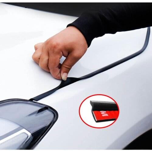 DIY 4M Car Hood Sealing Strip Universal Auto Rubber Seal Strip for Engine Covers Trim Sealant Waterproof Anti Noise Accessories