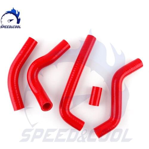 Motorcycle Silicone Radiator Coolant Tube Pipe Hose Kit For SUZUKI RMZ 450 2006 06
