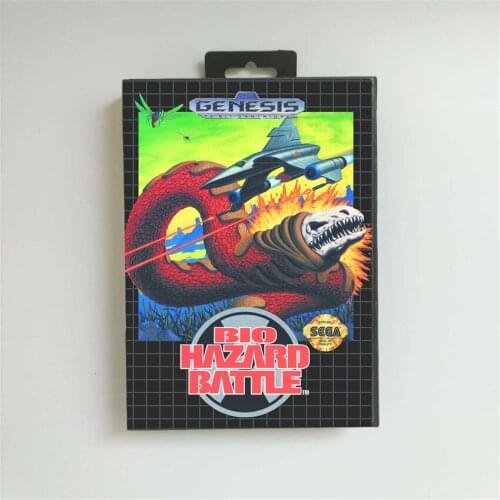 Bio-Hazard Battle - USA Cover With Retail Box 16 Bit MD Game Card for Sega Megadrive Genesis Video Game Console