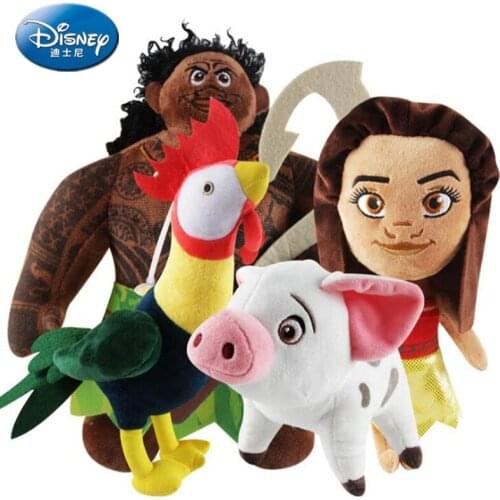Disney 20CM Cute Moana plush toy Waialiki Pig Pua Plush Doll Moana Princess anime Soft Stuffed toy for kids Adventure girl gift