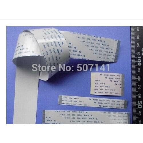 CUSTOMIZED ORDER : Flat Flex ribbon FFC cable 4 - 80 pin 30 - 1000mm long pitch 0.5mm 0.8mm 1.0mm 1.25mm awm vw-1