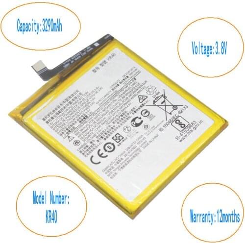 ISkyams 10pcs/lot 3290mAh / 13.3Wh KR40 Phone Replacement KR40 Battery For Motorola Moto One Vision XT1970 Batteries