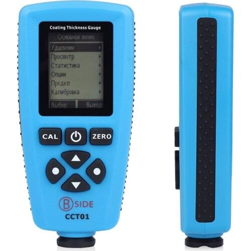 RUSSIAN EDITION CCT01 Digital Coating Thickness Gauge AUTO Thickness Meter Width Measuring Instruments LCD display