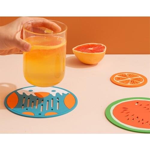 Creative Cute Table Placemat Waterproof Heat Insulation Non-Slip Bowl Pad Cartoon Milk coffee Water Coasters Kitchen Tableware