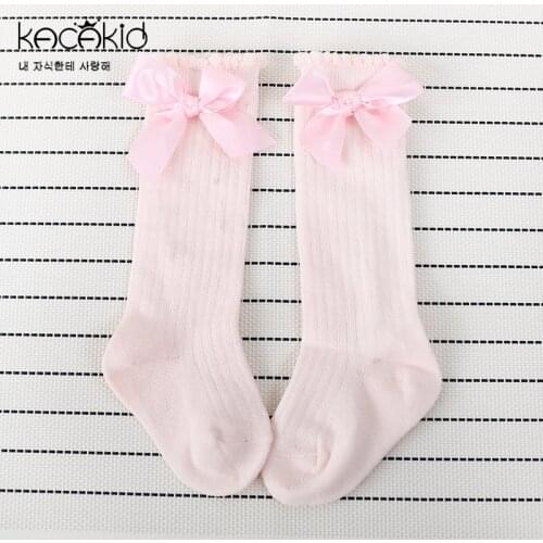 Sweet Bowknot Children Girl Stockings Cute Lovely Kids Girl Stockings Cotton Comfort Children Baby Girl Stockings 1269