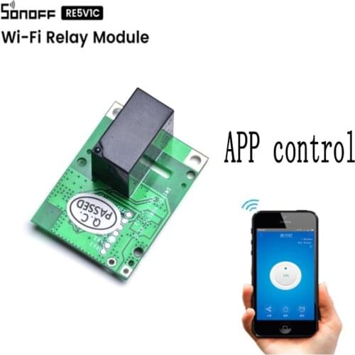 Itead Sonoff RE5V1C 5V DC Wifi Inching/Selflock Dry Contact Relay Module Work Via EWelink Support Amazon Alexa Google Home IFTTT