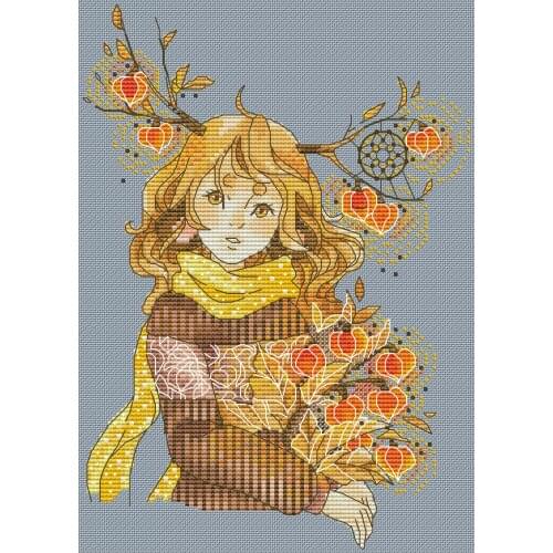 Sky blue fabric Cross Stitch Kit Packages Counted Cross-Stitching Kits New Pattern NOT PRINTED Cross stich Painting Set