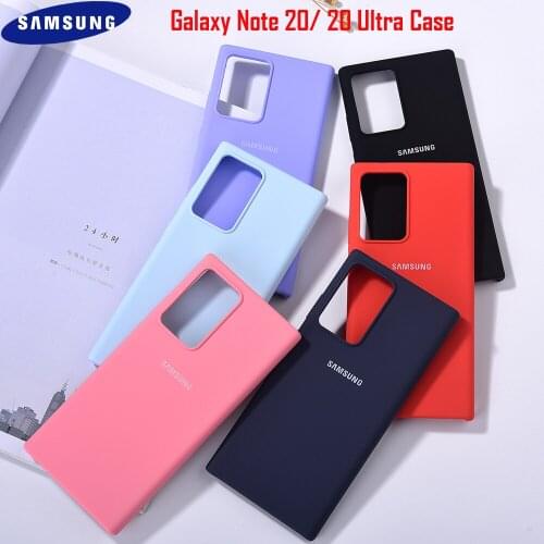Original Samsung Note 20 Ultra Case Liqudi Silicone Back Cover Soft Protect Skin For Galaxy Note 20/20 Ultra Smooth Housing