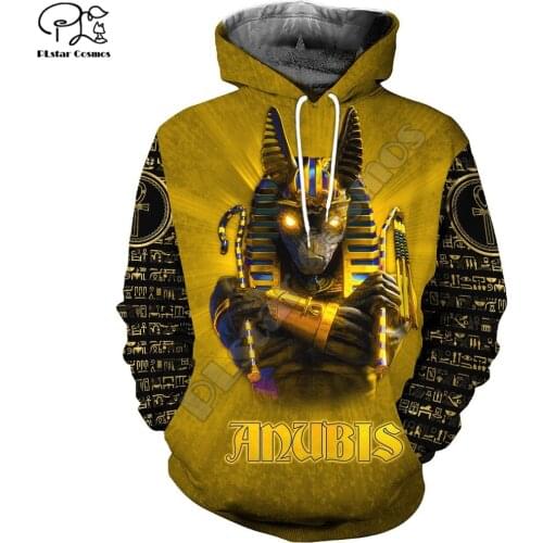 PLstar Cosmos Horus Egyptian God Pharaoh Anubis Ancient Egypt Tattoo 3DPrint Men/Women Tracksuit Streetwear Pullover Hoodies A-2
