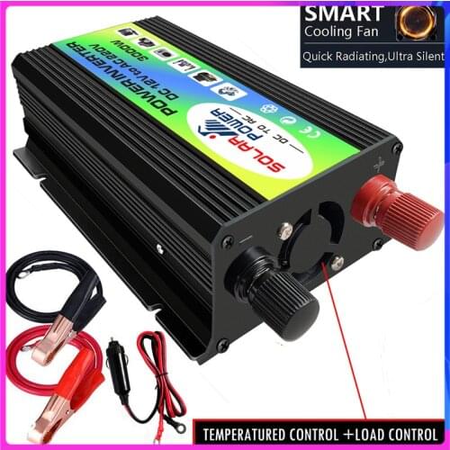 3000W DC 12V To AC 220V Solar Inverter Peak Voltage Transformer Converter Car Inverter For Solar Inverter Home Appliances