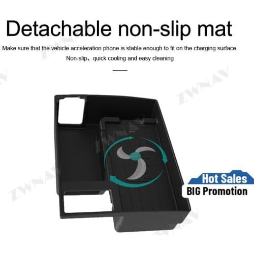 QI car Fast wireless charger For Audi A6L/A7 2016 2017 2018 Infrared Fast Wireless Charging Car Phone Holder for iphone/Samsung