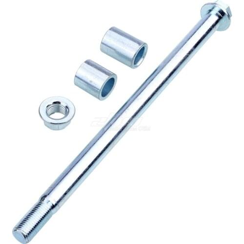 1 Set Motorcycle rear axle spacer flat fork shaft nut bolt thread Rear-Wheel-Hub Axis-Sleeve Shaft Dirt-Bike Moped Scooter parts