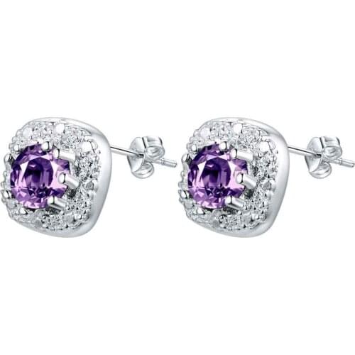 ES-AE627 Classic Silver Color 925 Jewelry Earrings For Women Wholesale Free Shipping Fashion Jewelry Lt Crystal