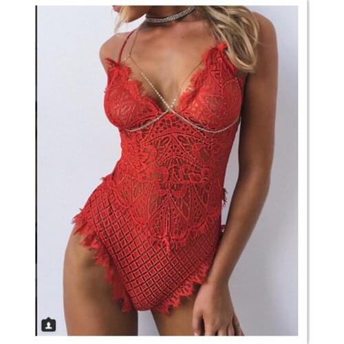 2018 Baby Doll Dress Women Sexy Lingerie Lace HangTeddy Erotic underwear sexy costumes porn sleepwear sex Clothing Nightgowns