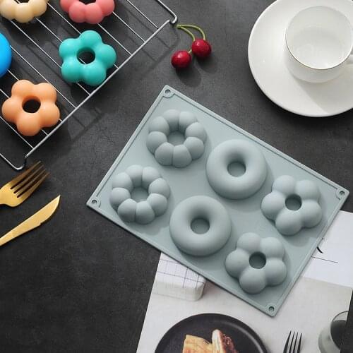 Silicone Varities Donut Mold Cake Muffins Baking Tray Molds Food Grade Heat Resistant Dessert Making Tool Kitchen Accessories