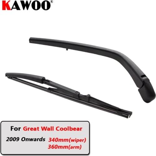KAWOO Car Rear Wiper Blade Back Window Wipers Arm For Great Wall Coolbear Hatchback (2009 Onwards) 340mm Auto Windscreen Styling