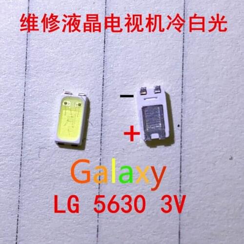 50PCS For LG LED LCD Backlight TV Application Middle Power LED LED Backlight 1W 3V 5630 Cool white LED LCD TV Backlight
