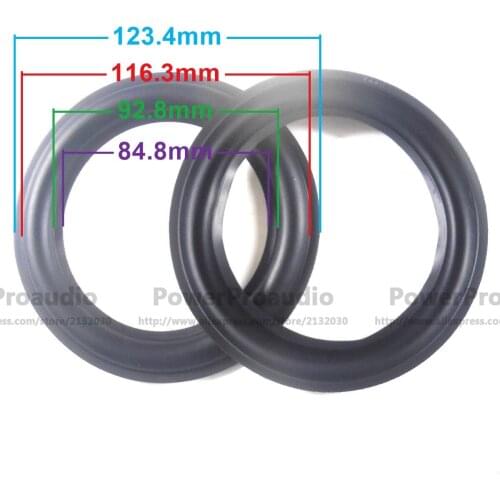 2pcs High quality 5 Inch Rubber surround DIY For ATC， SEAS Speaker 123MM