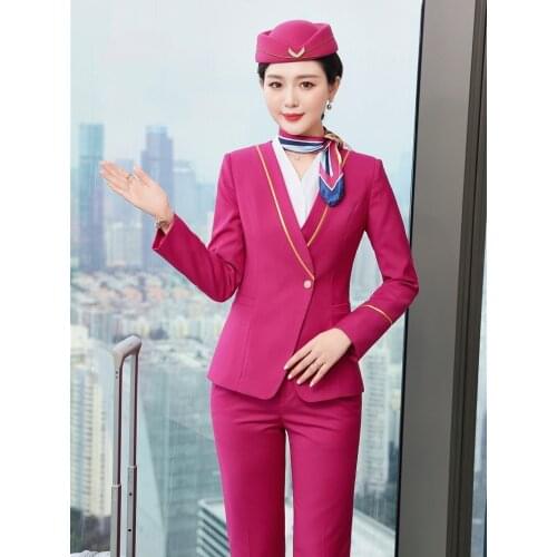Ladies Office Work Wear Blazers Sets Formal Uniform Designs Pantsuits with Pants and Jackets Coat Female Professional OL Styles