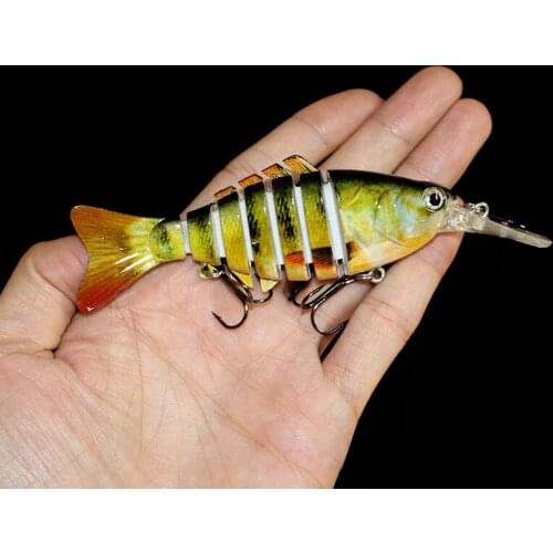 1Pcs Multi Jointed VIB Fish Bait Swimbait Crankbait Pesca Lure Pike Muskie Killer 14g 11.2cm Fishing Tackle
