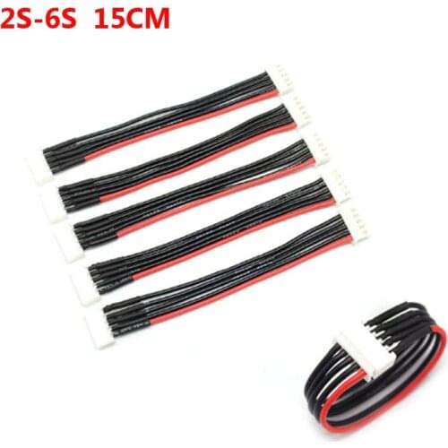 10pcs/lot 2s 3s 4s 5s 6s LiPo Battery balance charge Extension Line XH2.54mm male to female Balancer Connector cable