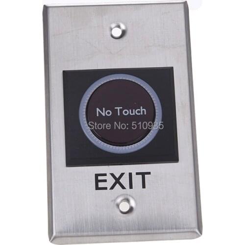 2Pcs/Lot Infrared Sensor Switch No Touch Contactless Door Release Exit Button with LED Indication K1 for Access Control System