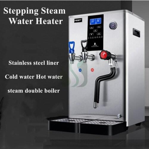 35L Commercial Milk tea shop boiled water machine Steamer Water Boiler machine milk foam machine Milk Frother water heater