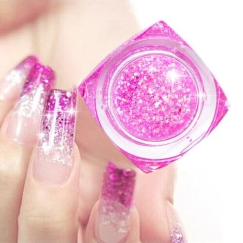 20ml Long Lasting UV Gel Sequins Glitter Shiny Gel Nail Polish Charming Acrylic Nail Gel Polish