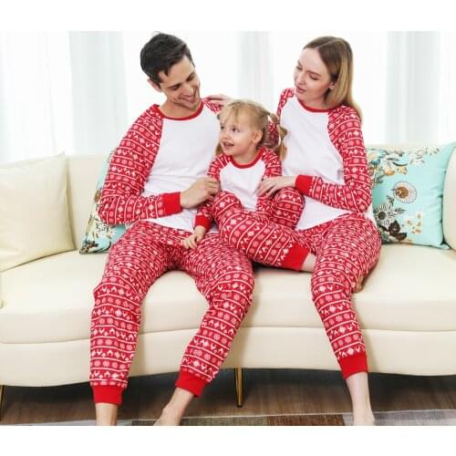 2021 Winter Family Pajamas Set Christmas Family Matching Outfits Homewear Sleepwear Mommy And Me Clothes Family Look Nightwear