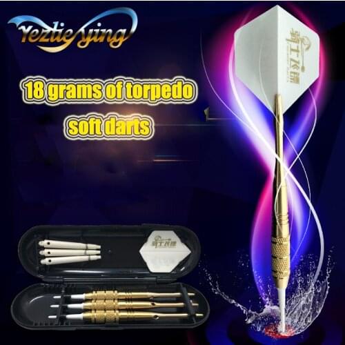 3PCS Yellow Professional Darts 18g Safty Soft Darts Electronic Soft Tip Dardos For Indoor Professional Dartboard Games