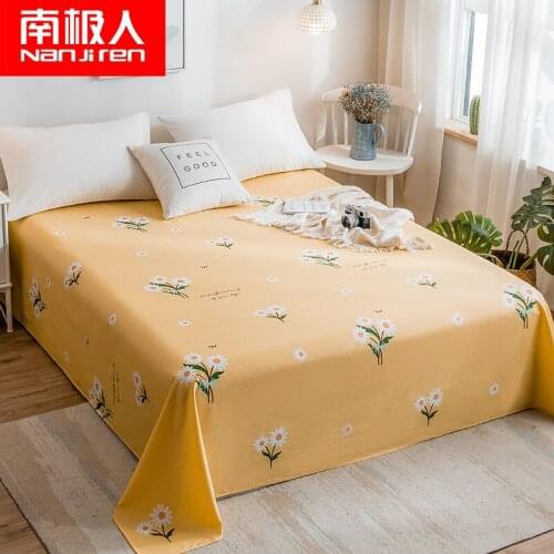 Antarctica cotton sheet single dormitory single bed student 1.5m double bed 1.8m cotton sheet
