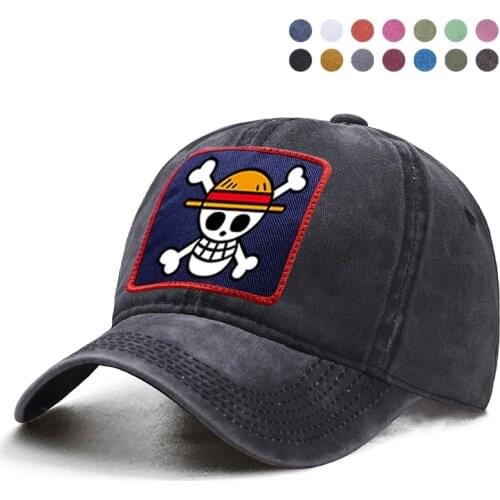 One Piece The Pirate King Luffy Baseball Cap Harajuku Hip Hop Dad Solid Trucker Hat Casquette Snapback Womnan Man Sun Shade Hats