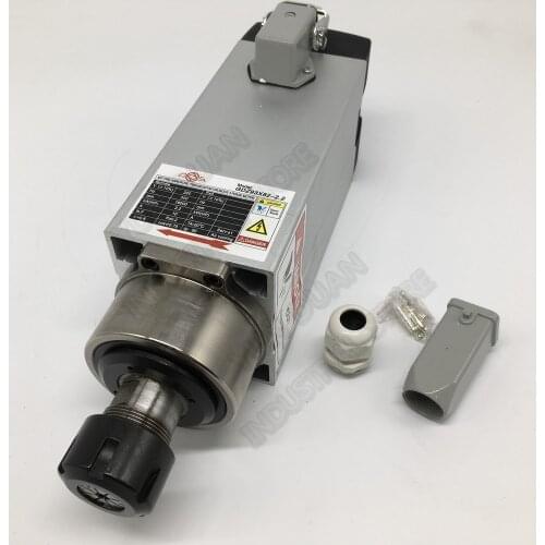 Changsheng 2.2KW 220V ER25 1-16mm range Spindle Motor 2Poli Air Cooled 18000RPM CNC Advertising Engraving machine Router wood