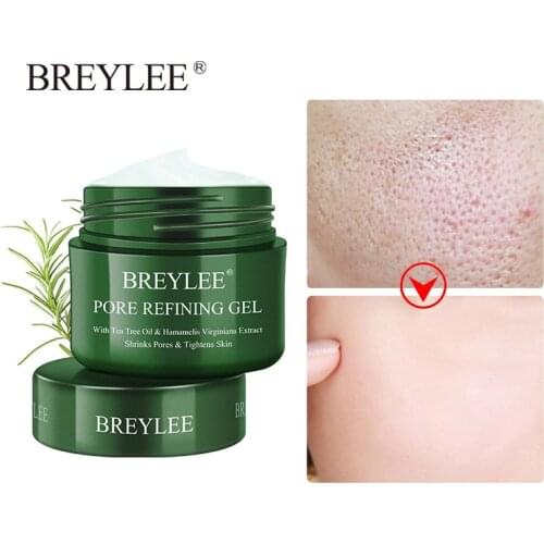 BREYLEE Pore Refining Gel Shrink Pores Cream Firming Anti Aging Facial Repair Pore Dry Oil Control Moisturizing Skin Care Serum