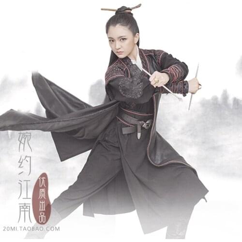 Newest Movie The Assassin - Nie Yin Niang Same Design Black Swordlady Costume for Women Stage Performance