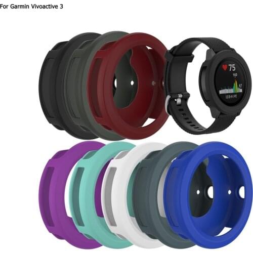 New Soft Silicone Protector Case Cover for Garmin Vivoactive 3 Corlorful Replacement Protective case shell Watch Accessories