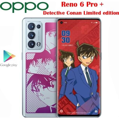 Original Official OPPO Reno 6 Pro + Plus Detective Conan Limited Edition Cell Phone Snapdragon870 6.55inch 64MP 4500Mah 65W NFC