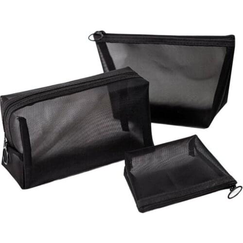 Simple Transparent Mesh Pencil Case Creative Big Pencil Box Cute Pencil Bag for Kids Gift School Supplies