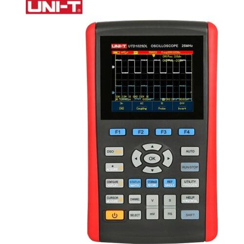 UNI-T UTD1025DL Handheld Digital Storage Oscilloscopes 2CH Scopemeter Scope meter 7 inches widescreen LCD displays USB Interface