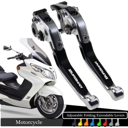 Brake Levers For SUZUKI burgman 125 UH-125 150 200 UH 250 400 Motorcycle Accessories Adjustable Folding Extendable Levers