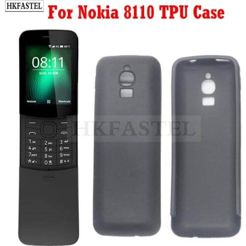 HKFASTEL Protection Case For Nokia Nokia 8110 4G Matte Soft Silicone TPU Back Case Protection Skin Camera Protect Cover