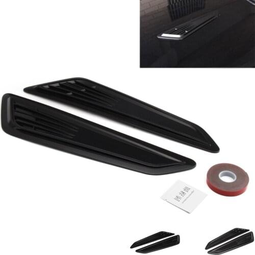 1Pair Universal Car Plastic Car Air Intake Scoop Bonnet Hood Vent Front Hood Vent Car Modification Decorative accessories 2Pcs
