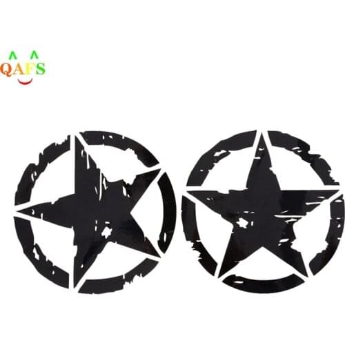 1pc 2 Colors 15cm*15cm ARMY Star Graphic Decals Motorcycle Car Stickers Vinyl Car-styling