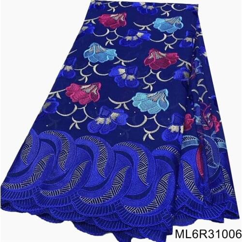 2021 High Quality african fabric lace Fabric 100% Cotton lace fabric embroidered fabric swiss lace fabric ML6R310 voile lace