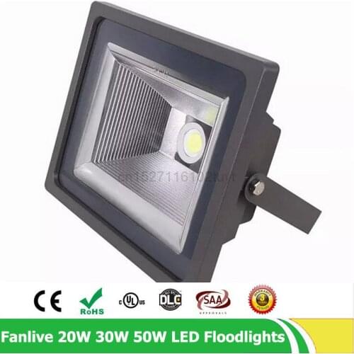 4pcs/lot FloodLight 10W 20W 30W 50W AC85-265V Floodlights Searching Lamp IP65 Reflector Foco Led Exterior Outdoor Spot Light