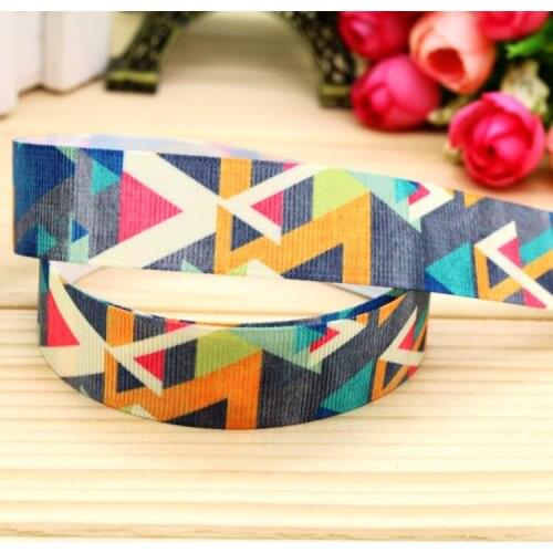 7/8'' Free shipping angle printed grosgrain ribbon hairbow headwear party decoration diy wholesale OEM 22mm P5652