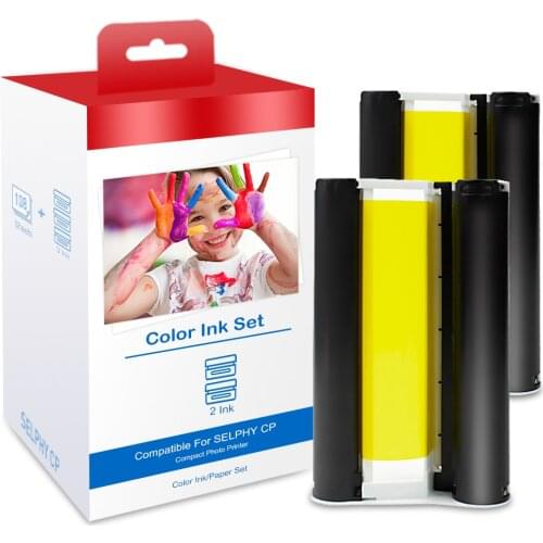 UniPlus 2pk Ink for Canon Selphy CP1300 CP1200 CP1000 Photo Printer KP 108IN KP-36IN No Paper Ink Cartridge Ship From Germany