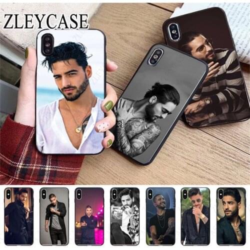 Maluma black Phone Case Shell For iphone x xs xr xsmax 11 12pro max 5s SE 2020 6splus 7 8plus 12mini cover coque